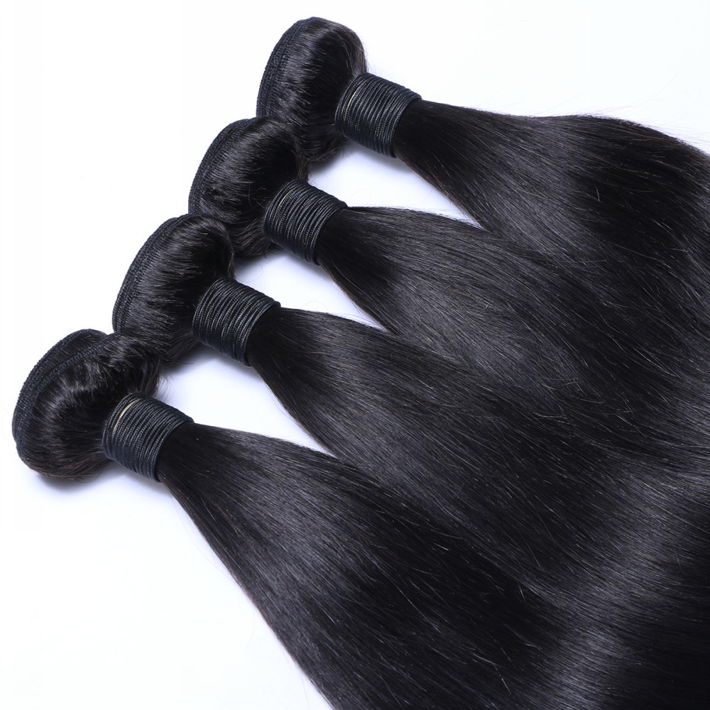 Virgin Peruvian hair weave weave  with cuticle hair JF089